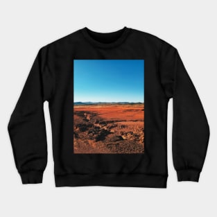 Red Barrren Soil in Wild National Park Landscape (Chapada dos Veadeiros, Brazil) Crewneck Sweatshirt